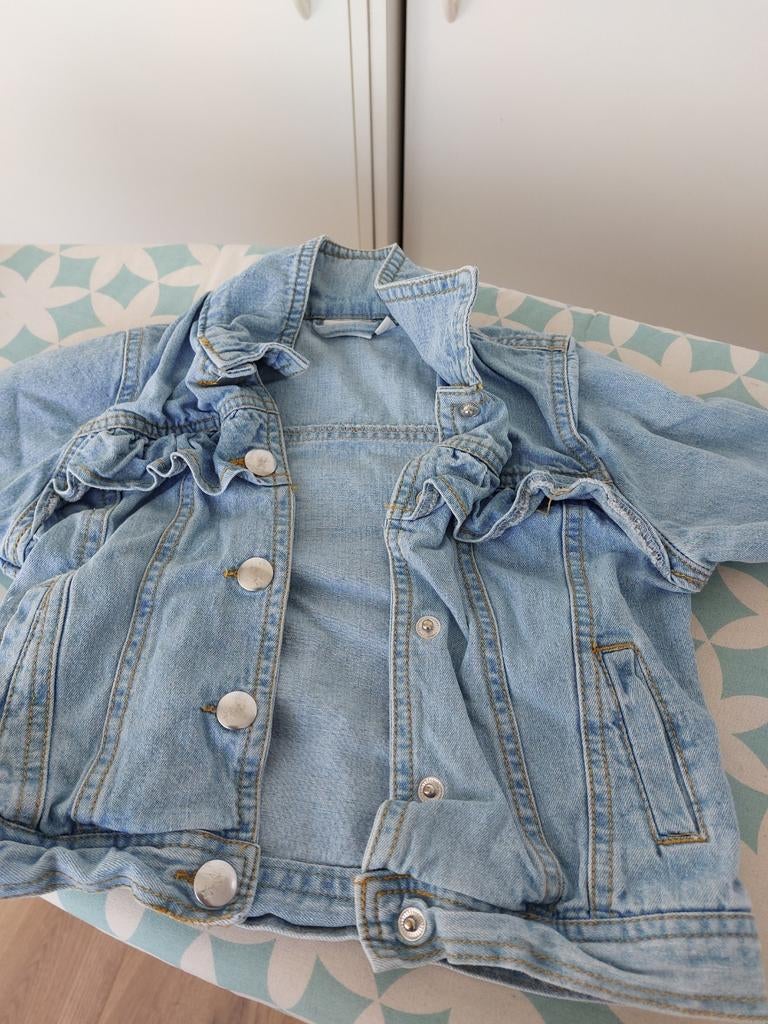 Spijkerjasje met drukknopen maat 110, Ophalen of Verzenden