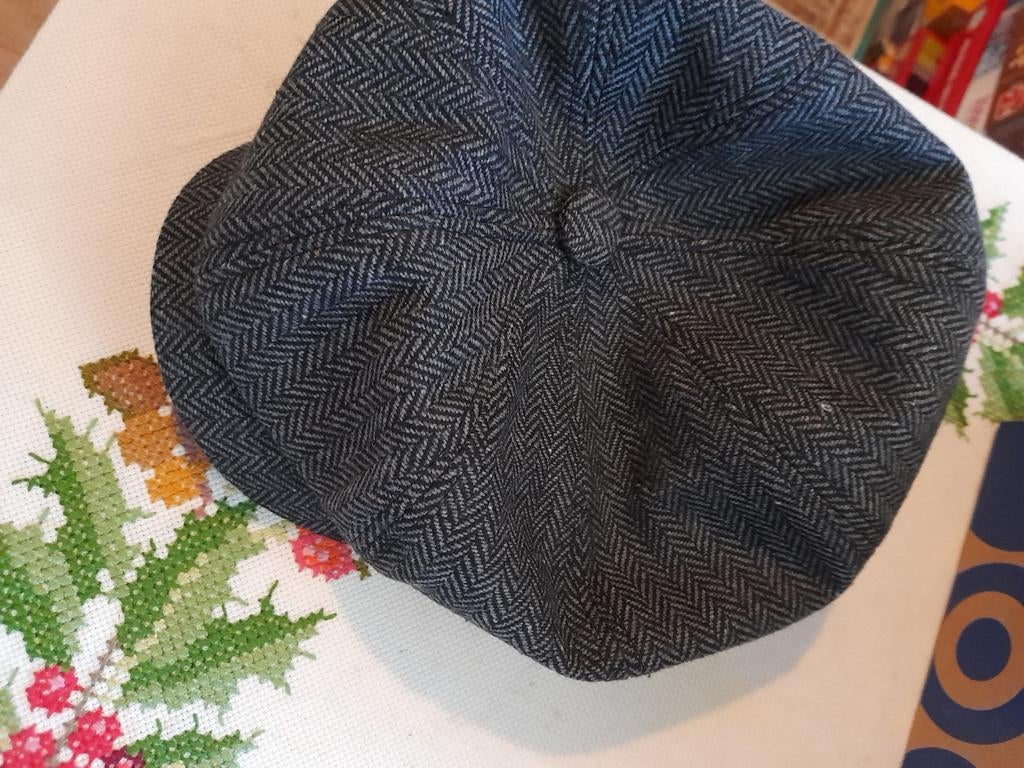 Stijlvolle Peaky Blinders Pet - Visgraatpatroon, Onbekend, One size fits all, Ophalen of Verzenden, Pet