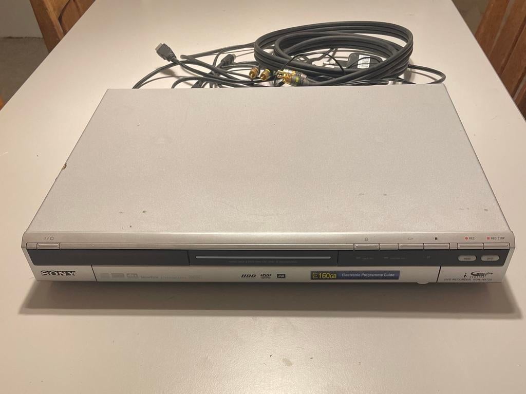 Sony RDR-HX710 DVD-recorder met 160GB HDD, Met harddisk, Dvd-recorder, Ophalen of Verzenden, Zo goed als nieuw