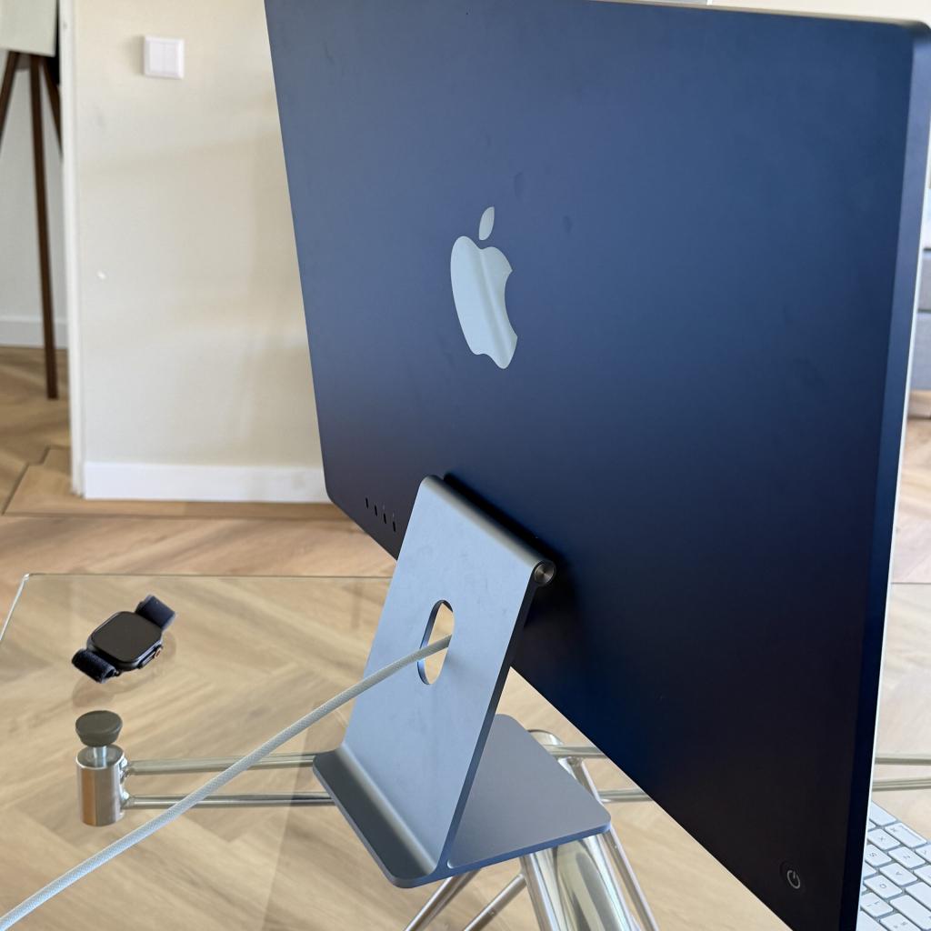 Apple iMac 2021 M1 512GB blauw 8GB RAM/ Touch ID + garantie, Computers en Software, Apple Desktops, Apple, Zo goed als nieuw, Support@apple.com