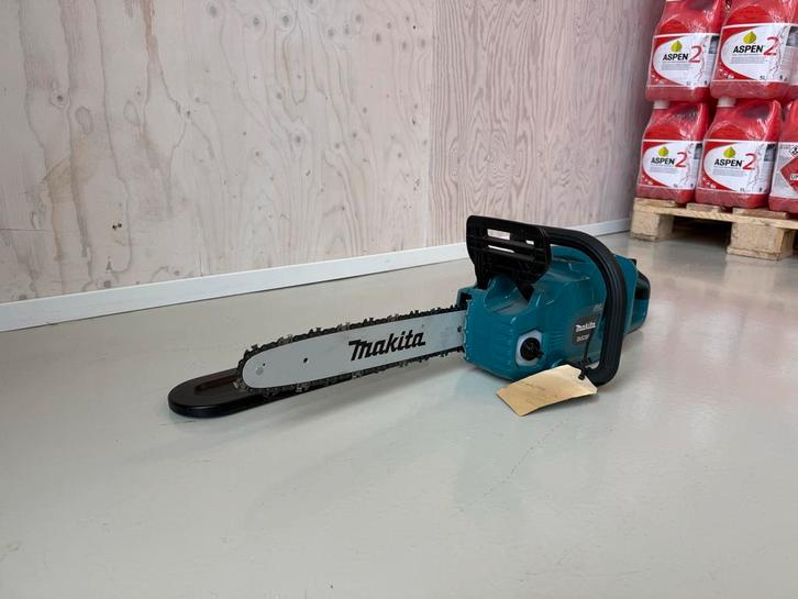 Makita Elektrische Kettingzaag met 2 Accu's + Duo Lader, Tuin en Terras, Heggenscharen, Nieuw, Accu, Ophalen