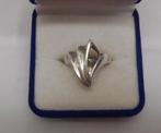 Mooie zilveren modernist ring maat ruim 16.5 nr.1770, Verzenden, Dame, Zilver, Zilver