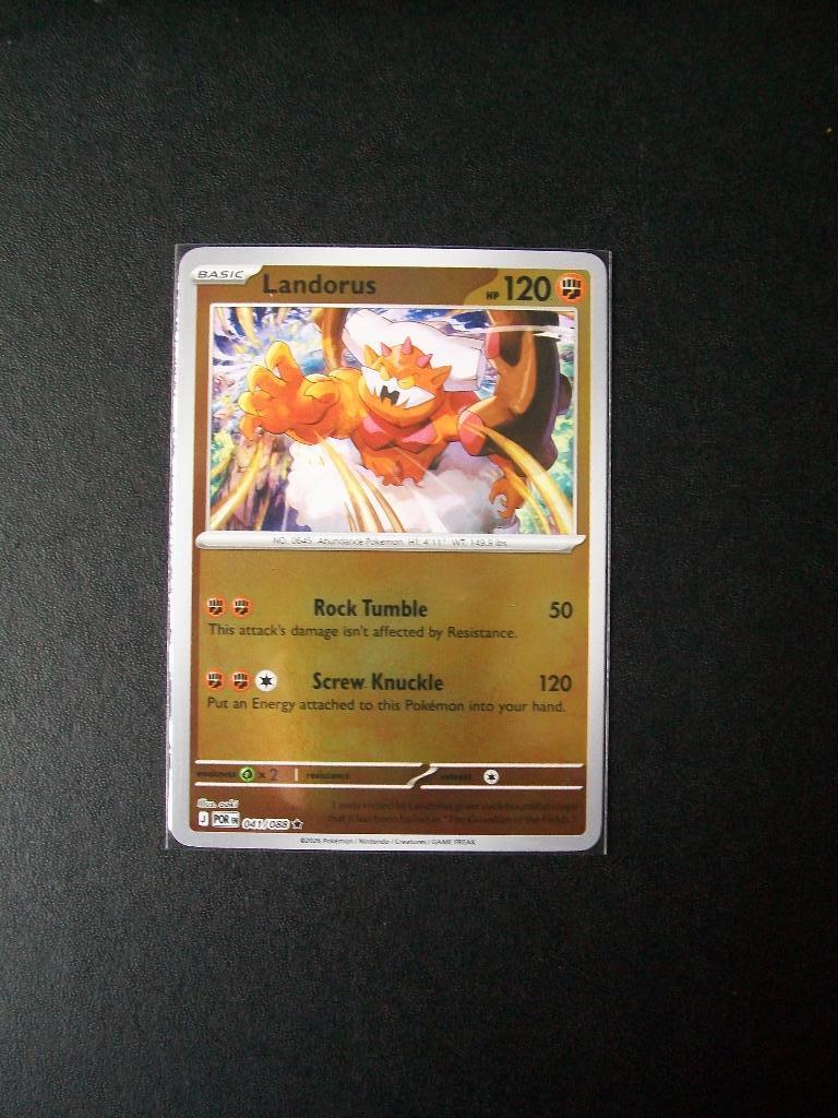 9928. Nieuwe Pokemon Kaart Holofoil LANDORUS HP120 (041/088), Verzenden, Nieuw, Losse kaart, Foil