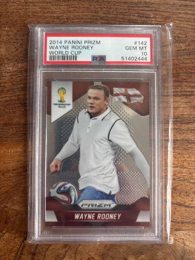 Wayne Rooney panini PSA 10, Ophalen of Verzenden, Zo goed als nieuw, Plaatje