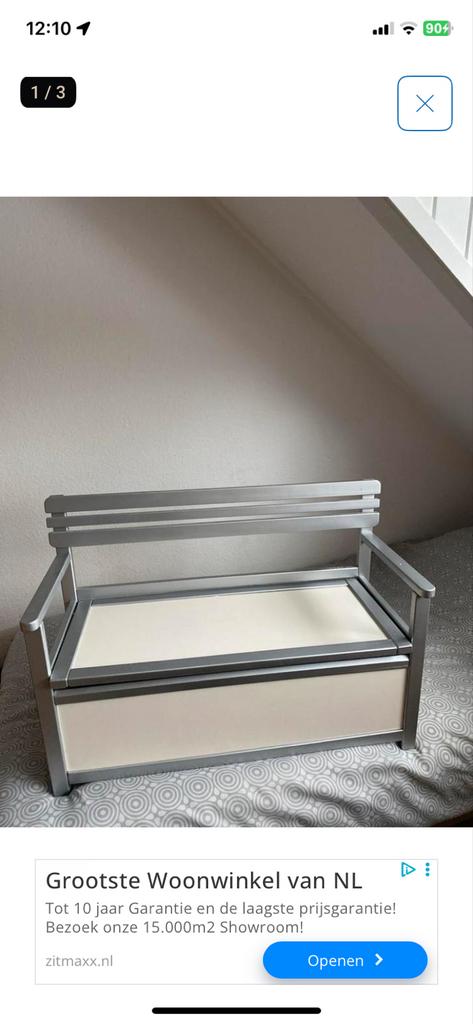 Klein bankje met klep, Ophalen, Gebruikt, Overige typen