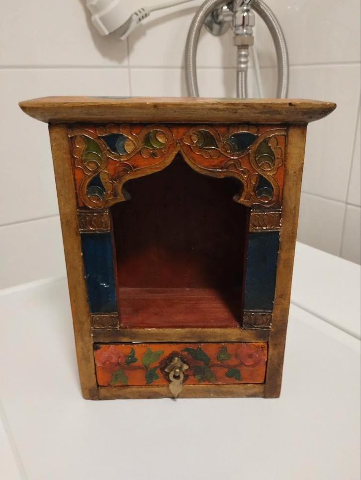 Gamital tafel altaar klein huis altaar Tibet, Antiek en Kunst, Curiosa en Brocante, Ophalen of Verzenden