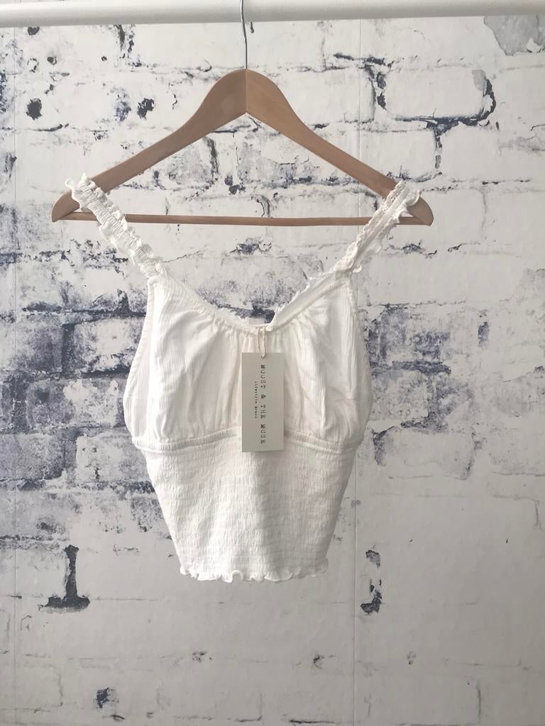 Moost wanted Yana ruffle top maat M/L, Verzenden, Wit, Maat 42/44 (L), Nieuw