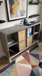 IKEA Kallax met onderstel en 3 lades - Zo goed als nieuw, Huis en Inrichting, Ophalen, Zo goed als nieuw
