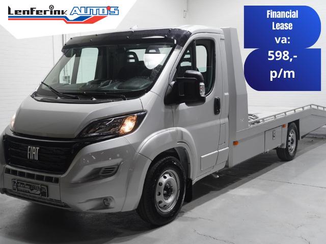 Fiat Ducato 2.2 Mjet 140 pk Autotransporter Tijhof BPM vrij, Voorwielaandrijving, Stof, Gebruikt, 4 cilinders