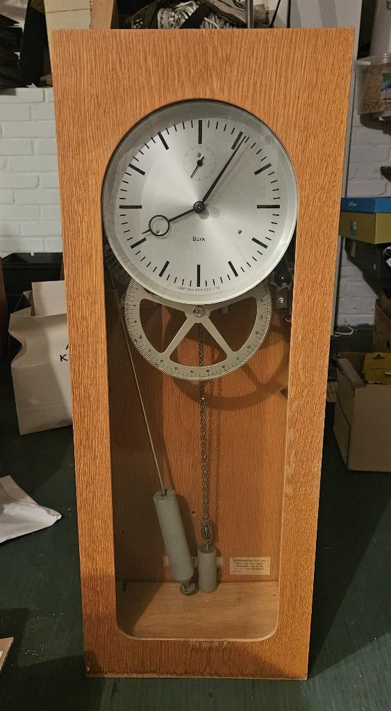 Een vintage wandklok, Bürk, Antiek en Kunst, Antiek | Klokken, Ophalen