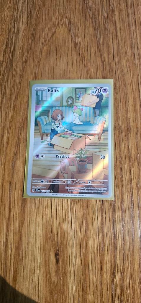 Pokémon Kaart Ralts (SV051/SV100) - Zo goed als nieuw, Ophalen of Verzenden, Zo goed als nieuw, Losse kaart, Foil