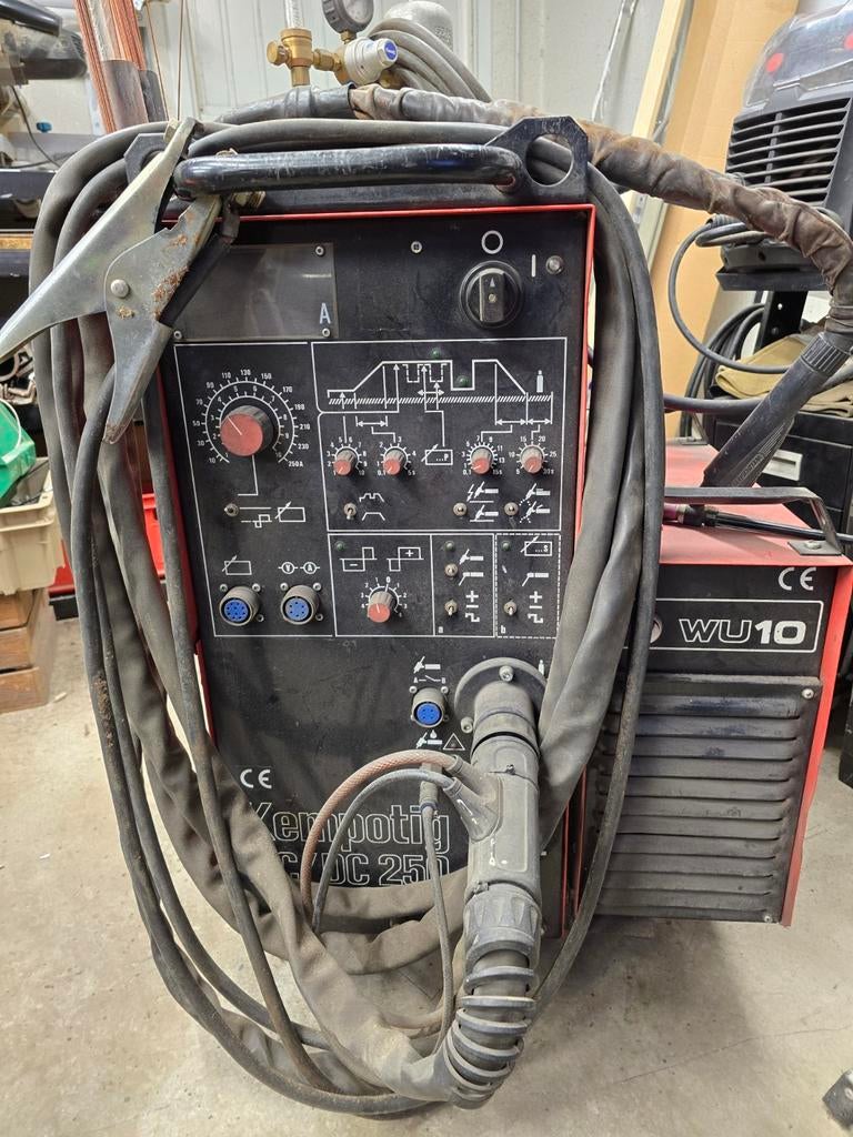 Kemppi Kempotig AC/DC 250 TIG lasapparaat, Ophalen of Verzenden, Gebruikt, 150 tot 250 ampère, Tig