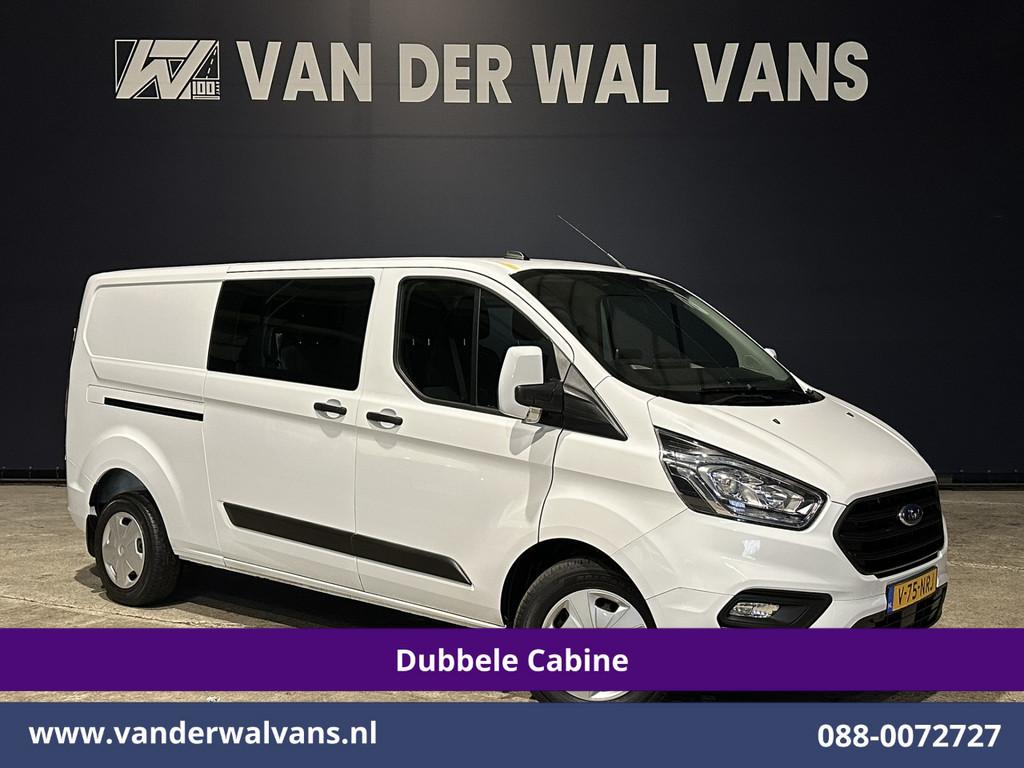 Ford Transit Custom 2.0 TDCI 131pk L2H1 Dubbele Cabine Euro6, Auto's, Bestelauto's, Bedrijf, Te koop, ABS, Airconditioning, Alarm
