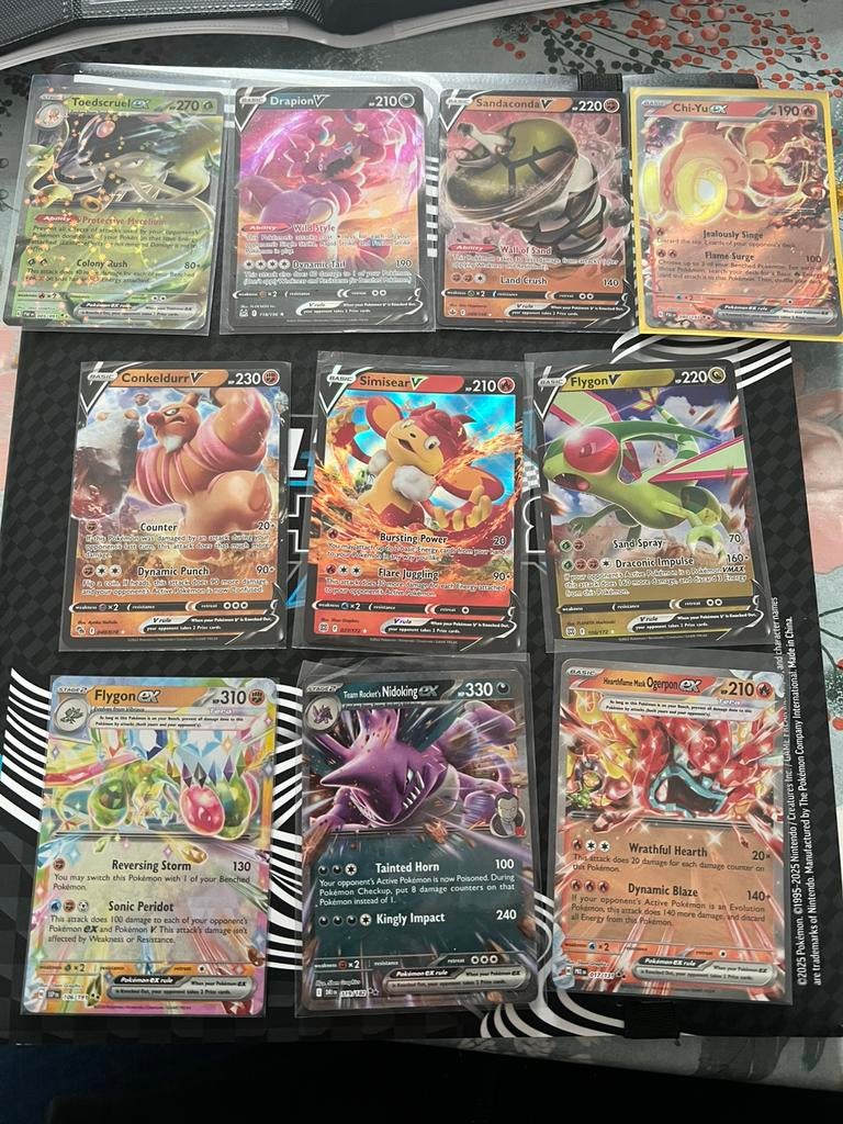 Pokemon kaarten 10x, Ophalen of Verzenden, Zo goed als nieuw, Meerdere kaarten