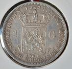 1824 1 gulden Willem I  
Met positiestreepje, 1 gulden, Zilver, Ophalen of Verzenden, Koning Willem I
