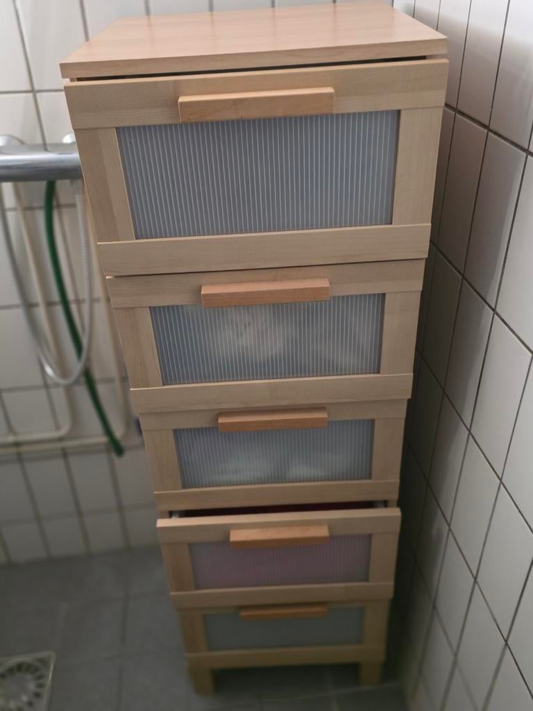 Te koop een mooie douchekastje, Ophalen, 5 laden of meer, 50 tot 100 cm, Zo goed als nieuw