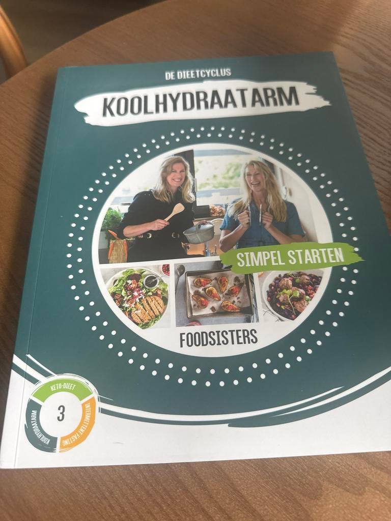 Koolhydraatarm Simpel Starten - Foodsisters, Ophalen of Verzenden, Zo goed als nieuw, Gezond koken
