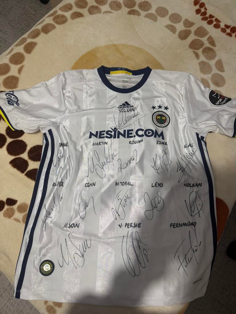 Fenerbahce Gesigneerd Shirt, Maat XL, Ophalen of Verzenden, Zo goed als nieuw, Shirt