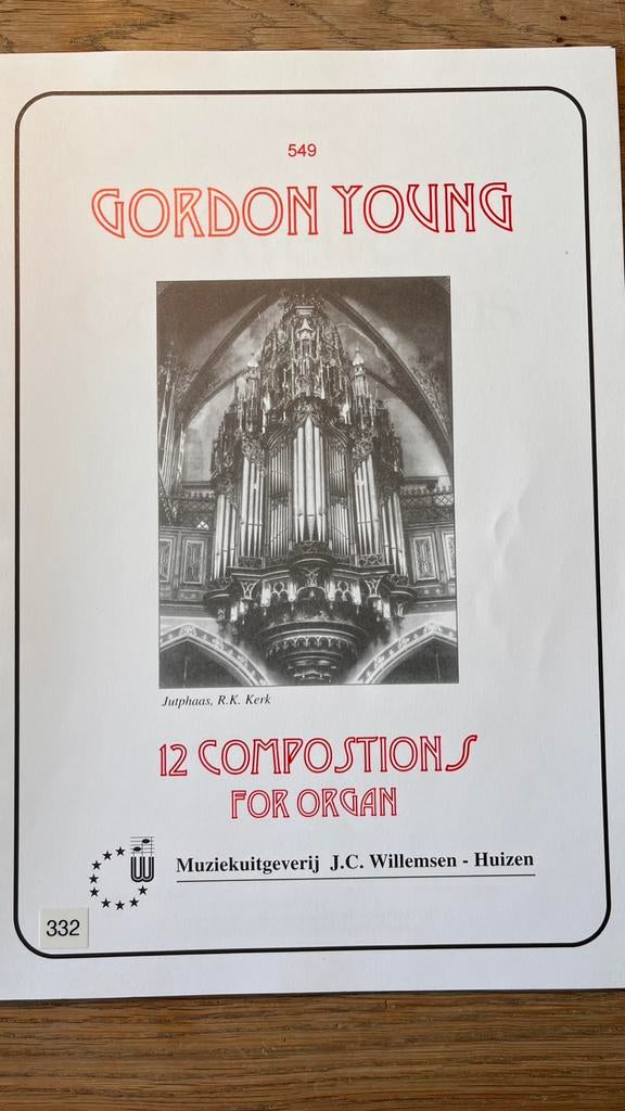 Bladmuziek orgel - 12 compositions for organ Gordon Young, Muziek en Instrumenten, Bladmuziek, Orgel, Klassiek, Ophalen of Verzenden