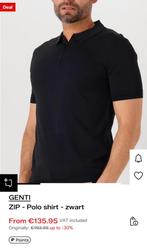 Zwart Denti Heren Polo Shirt - Nieuw met kaartje, Ophalen of Verzenden, Nieuw, Overige maten, Zwart