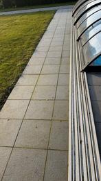 granieten tegels 40x40 en randtegels, Tuin en Terras, Tegels en Klinkers, Ophalen, Gebruikt, Terrastegels, Natuursteen