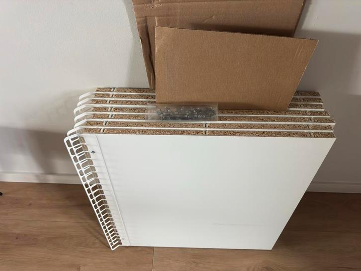 7x IKEA UTRUSTA Vaste geventileerde plank, wit, 60x60 cm, Huis en Inrichting, Keuken | Keukenelementen, Zo goed als nieuw, Minder dan 100 cm