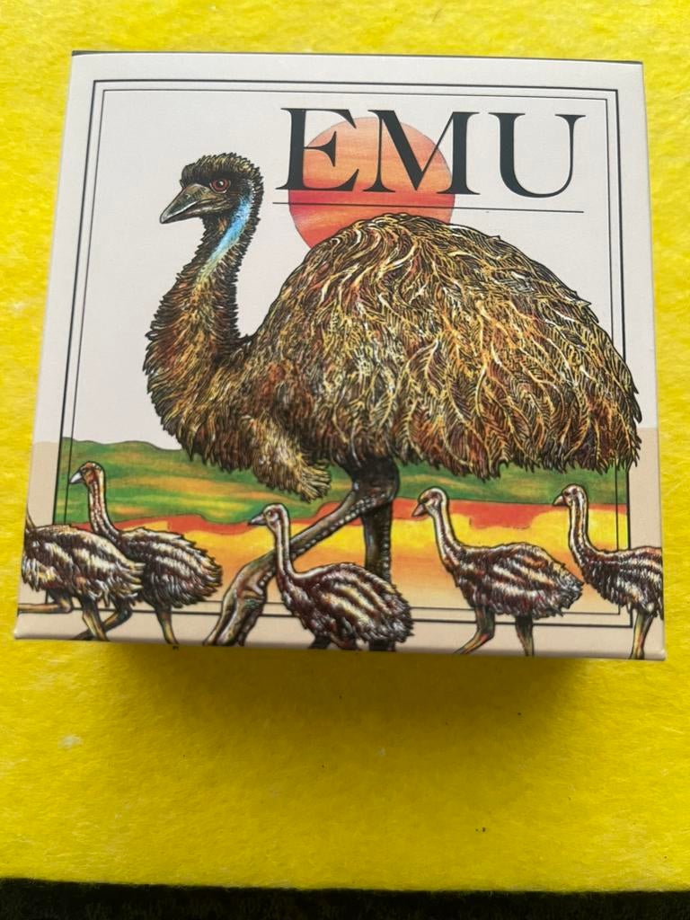 Australië 🇨🇰Coloured EMU 2026., Ophalen of Verzenden, Zilver