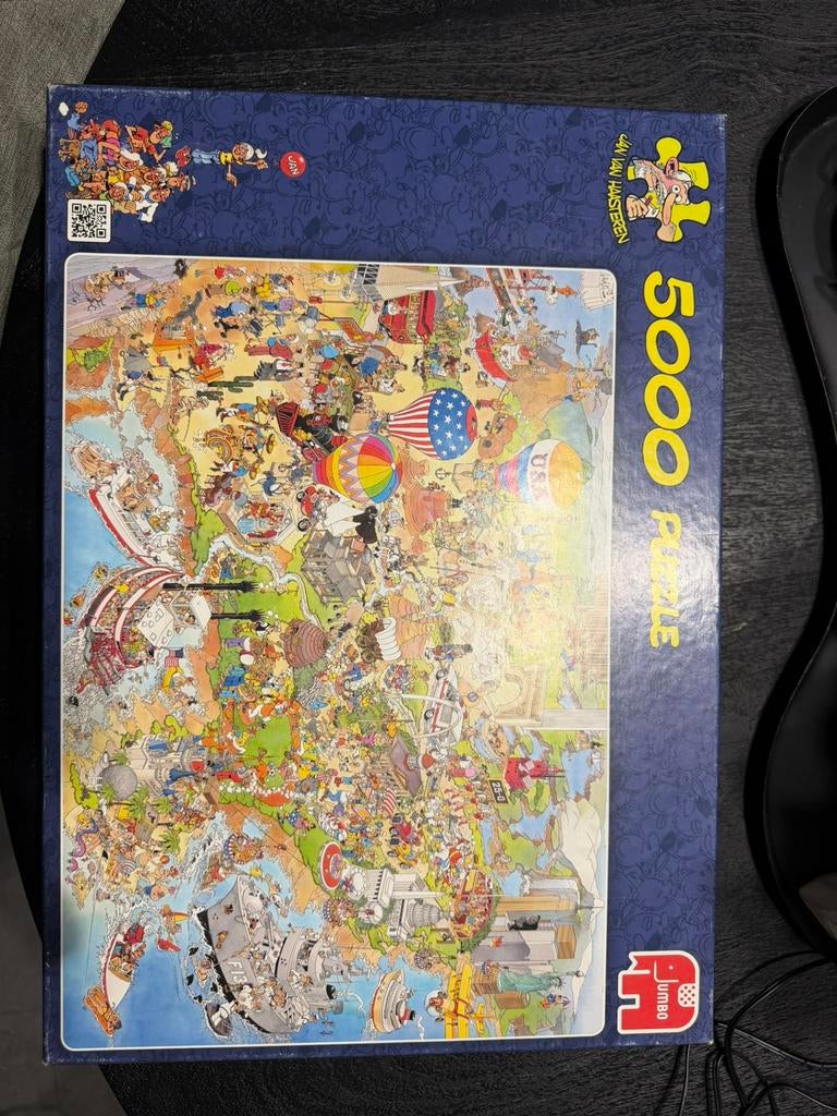 Jan van Haasteren puzzel USA 1995 / 5000 stuks, Hobby en Vrije tijd, Denksport en Puzzels, Ophalen, Meer dan 1500 stukjes, Zo goed als nieuw