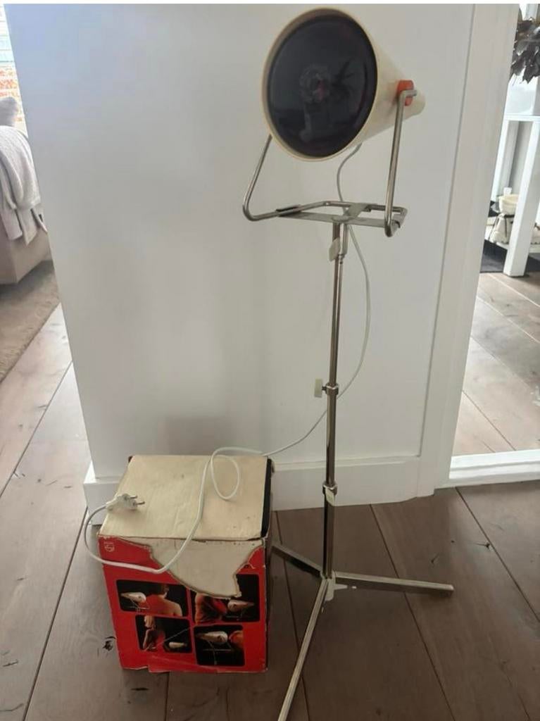 Philips Infraphil Hp3609 Warmtelamp Jaren '60-'80+ standaard, Ophalen of Verzenden, Gebruikt