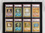 Complete PSA 9 Pokémon Base Set Holo – Framed Display, Hobby en Vrije tijd, Ophalen, Zo goed als nieuw, Meerdere kaarten, Foil