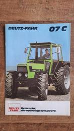 Folder DEUTZ FAHR 07 C tractor, trekker, Ophalen of Verzenden, Zo goed als nieuw, Folder