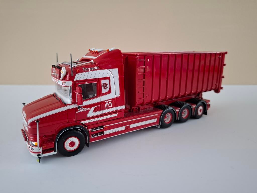 Scania Torpedo met container bak van Sejer  Sonnichsen Tekno, Hobby en Vrije tijd, Modelauto's | 1:50, Ophalen of Verzenden, Nieuw
