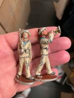 2 metalen marine soldaten, Antiek en Kunst, Ophalen of Verzenden