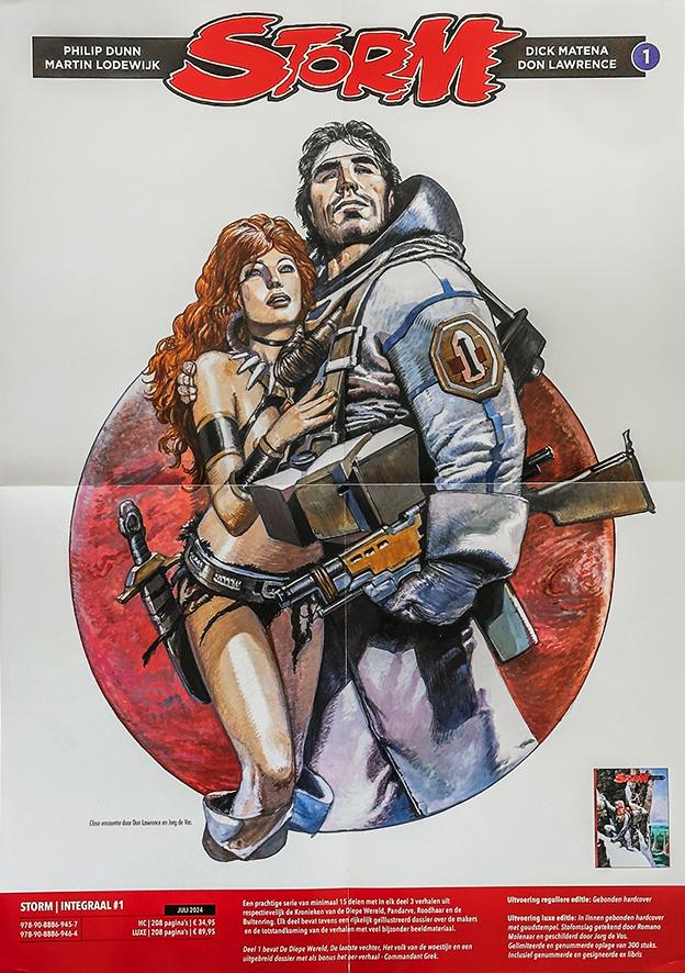 Poster Storm integraal 1 - Don Lawrence, Boeken, Stripboeken, Eén stripboek, Nieuw, Ophalen of Verzenden, Don Lawrence