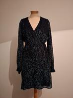 Freebird overslag jurk maat M  feestelijk glitter party, Ophalen of Verzenden, Zo goed als nieuw, Zwart, Boven de knie