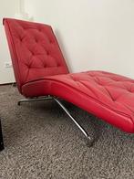 Rode leren chaise longue (Montel], Ophalen, Gebruikt, Eenpersoons, Minder dan 150 cm
