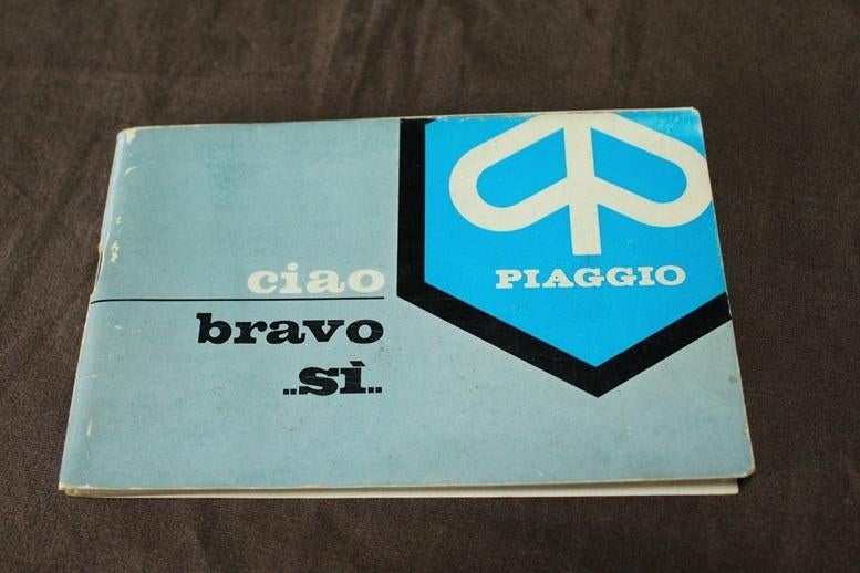 Vespa Ciao Bravo Si Piaggio 1979 ? owner's manual, Ophalen of Verzenden, Gebruikt