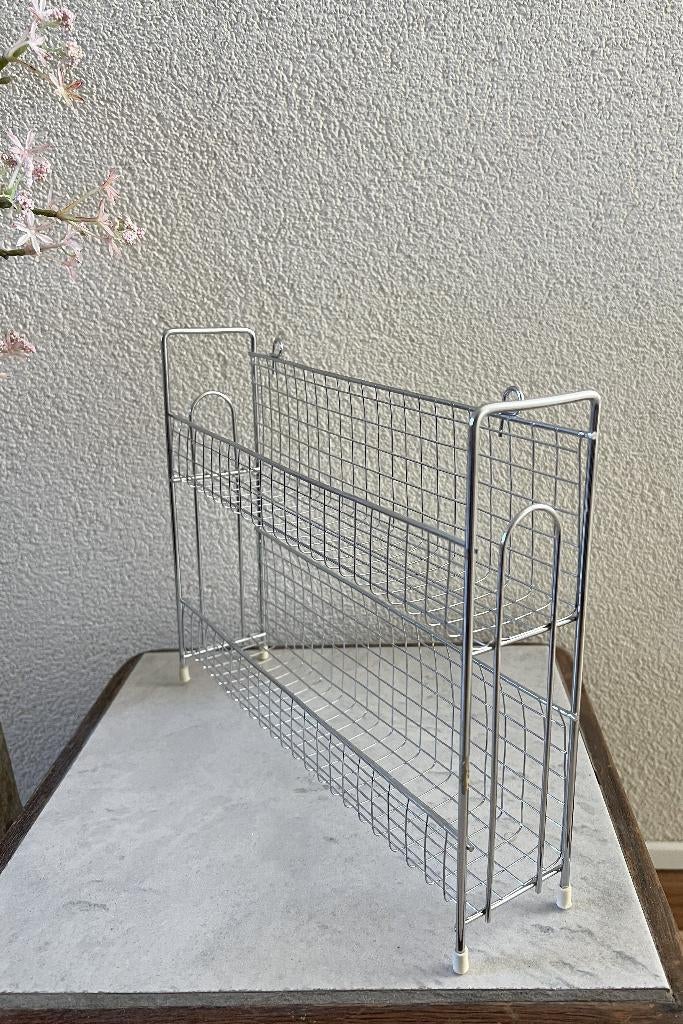 mooi kruidenrek van metaal, Overige typen, Zilver, Ophalen of Verzenden, Zo goed als nieuw