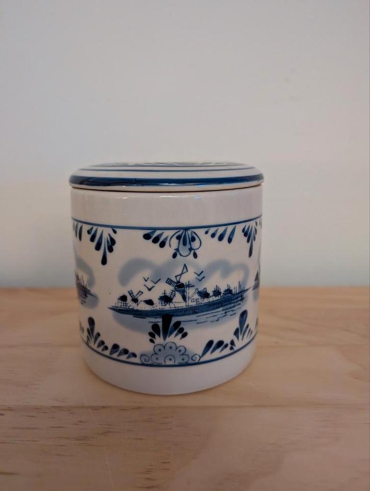 Delfts Blauw potje met deksel, Antiek en Kunst, Antiek | Keramiek en Aardewerk, Ophalen