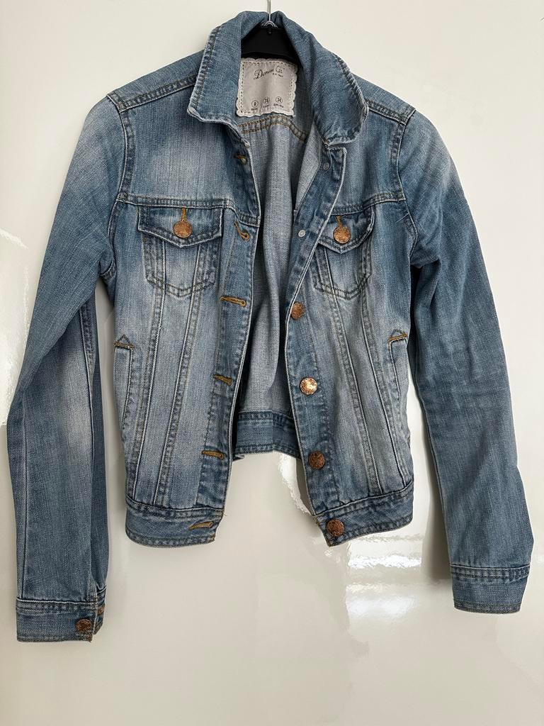 Primark denim jack spijkerjasje, Ophalen of Verzenden, Gedragen, Maat 34 (XS) of kleiner, Blauw