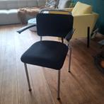 Gispen buisframe stoel, Huis en Inrichting, Stoelen, Ophalen, Gebruikt, Zwart, Stof