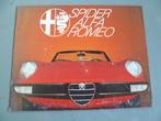 Alfa Romeo Spider folder, Ophalen of Verzenden, Zo goed als nieuw, Overige merken