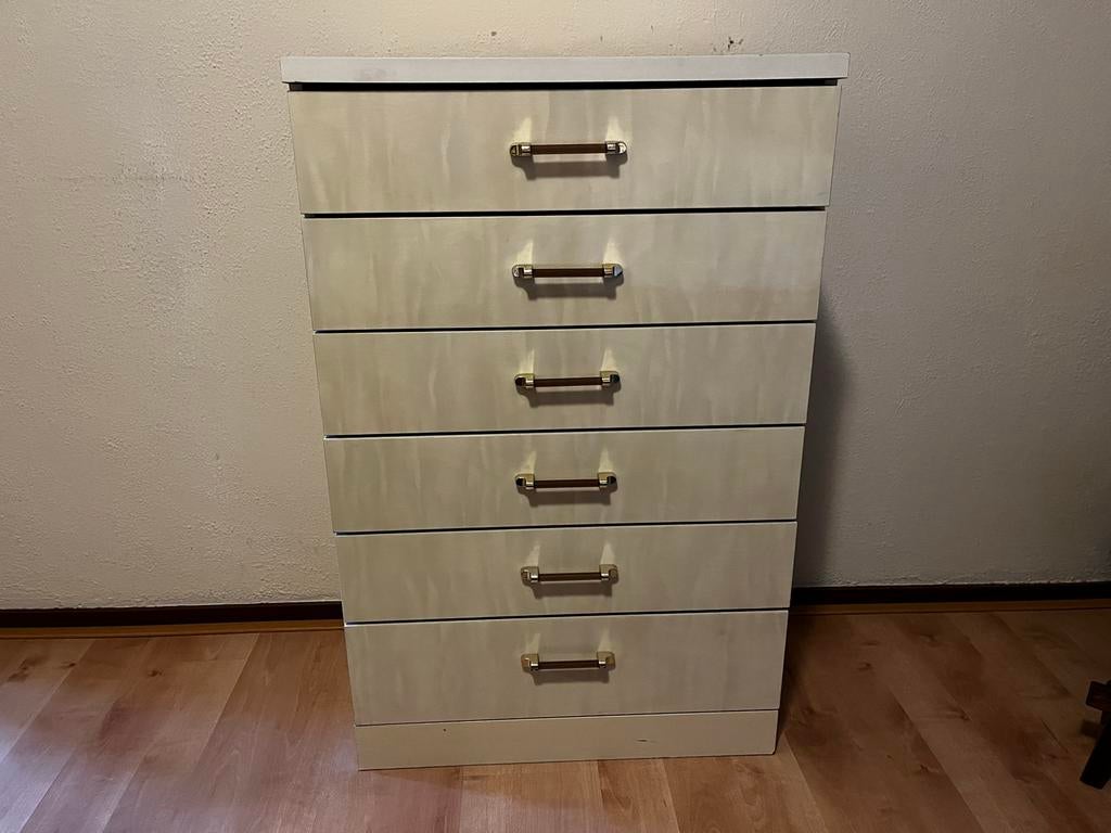 Vintage ladekast Space Age stijl jaren '70, Ophalen, Overige materialen, Gebruikt, 5 laden of meer