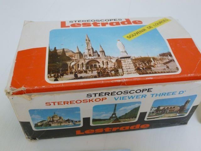 Lestrade viewmaster incl 2 schijfjes - souvenir Lourdes, Ophalen of Verzenden, Gebruikt