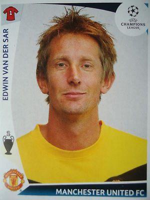 Edwin van der Sar Champions League 2009/10 Panini, Verzamelen, Sportartikelen en Voetbal, Zo goed als nieuw, Poster, Plaatje of Sticker