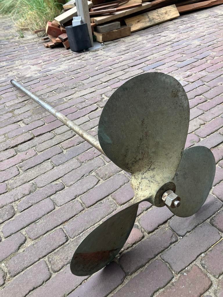 Rvs schroefas met schroef 24lh12, Watersport en Boten, Bootonderdelen, Ophalen, Zo goed als nieuw, Motor en Techniek, Zeilboot of Motorboot