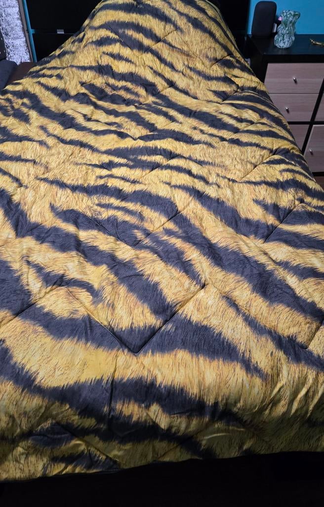 2-in-1 dekbed met tijgerprint - Anti-allergeen, Ophalen, Overige kleuren, Eenpersoons, Deken of Dekbed