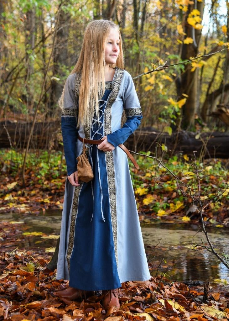 larp, jurk, viking, middeleeuws, kleid, prinses, prinsessen, Hobby en Vrije tijd, Kostuums, Theaterbenodigdheden en LARP, Ophalen of Verzenden