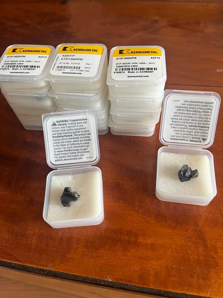 Kennametal ktip insert 14mm Nieuwe, Ophalen of Verzenden, Gebruikt, Elektrisch, Overige soorten