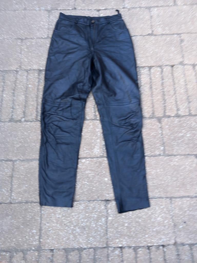 Leren broek, Ophalen of Verzenden, Zo goed als nieuw, Zwart, Lang